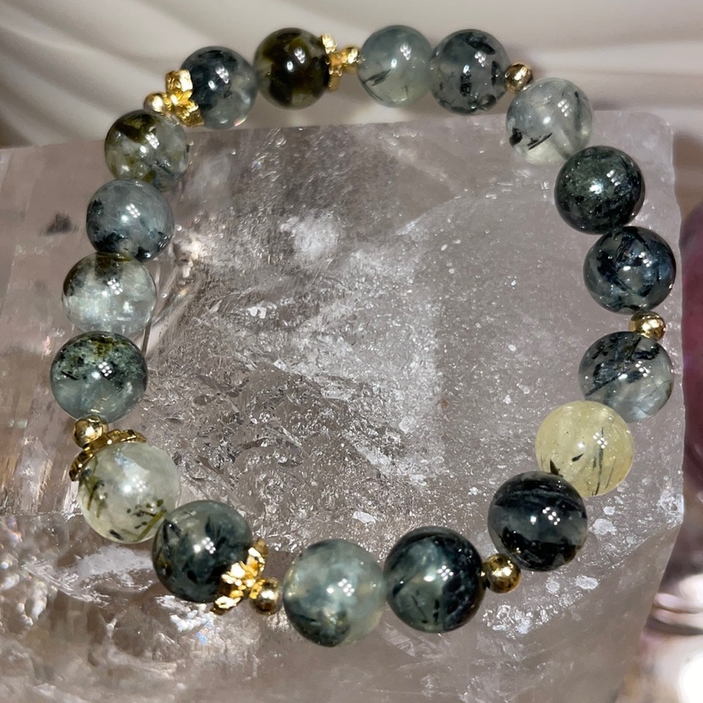 Custom 6mm peridot bracelet fits 6-7